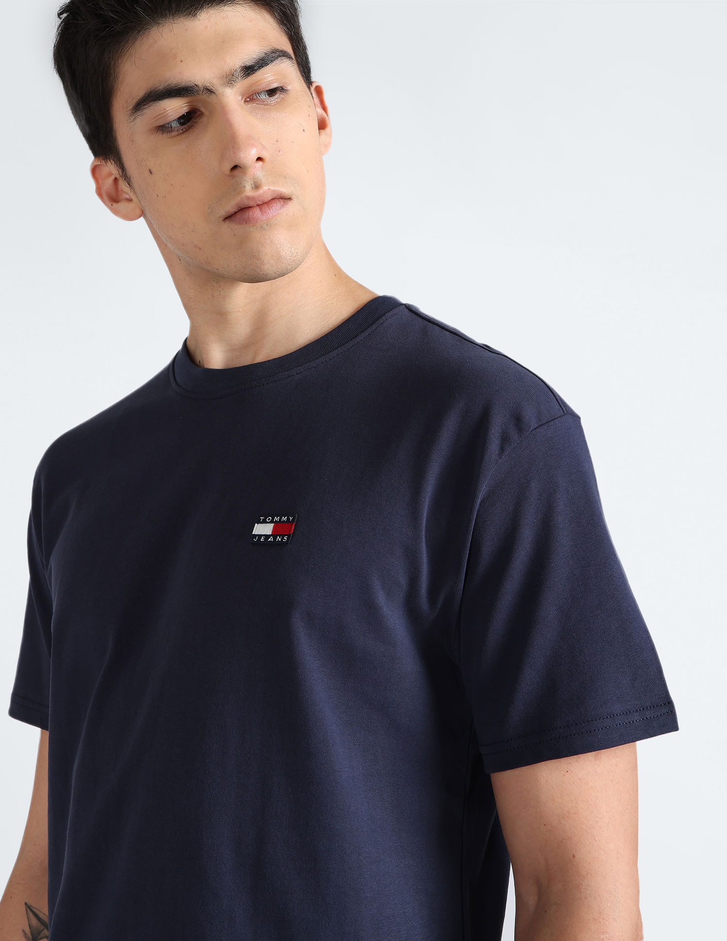 Tommy Hilfiger Logo Badge Transitional Cotton T-Shirt
