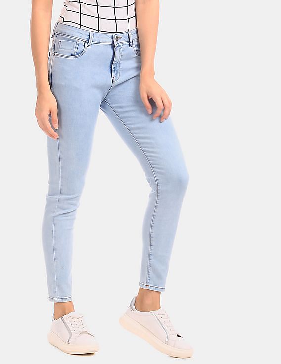 Flying Machine Women Veronica Skinny Fit Stone Wash Jeans