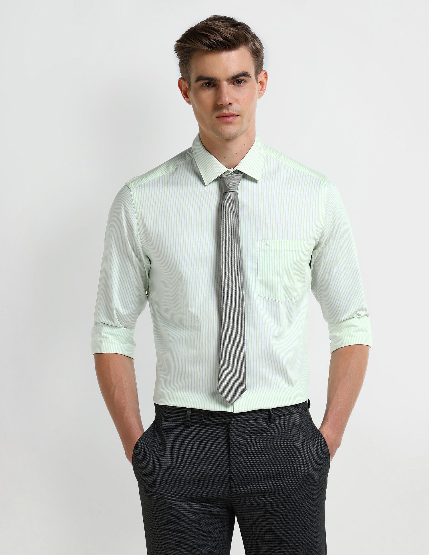 Arrow Manhattan Slim Fit Twill Shirt