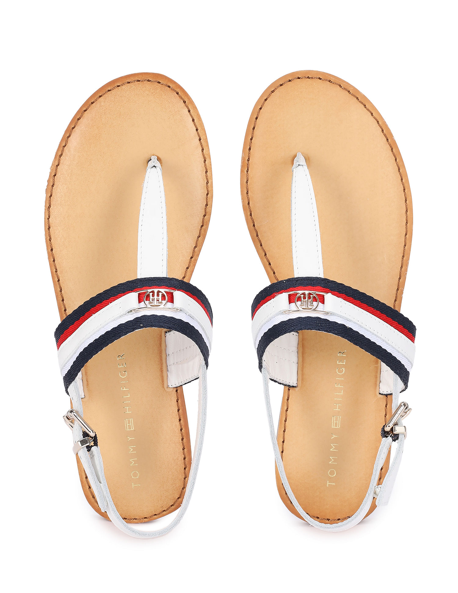 Buy Tommy Women Metallic Accent T-Strap Sandals - NNNOW.com
