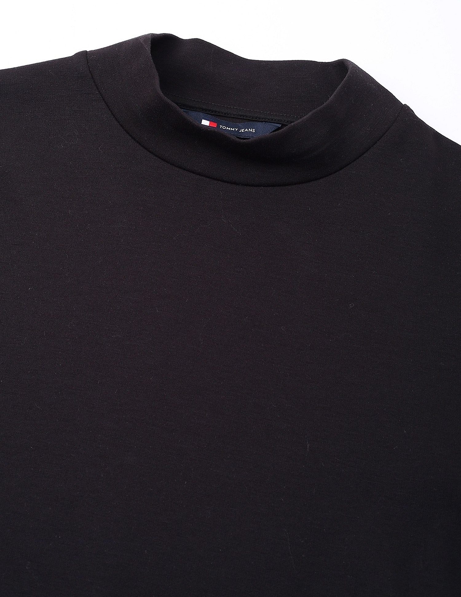 Tommy Hilfiger Regular-Fit Viscose Mock Neck Crop Top