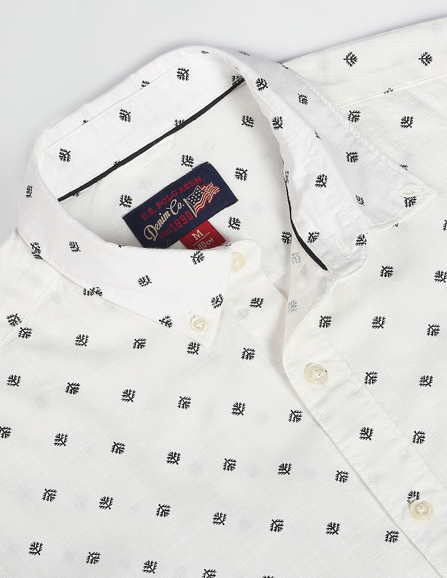 U.S. Polo Assn. Denim Co. Slub Print Cotton Shirt