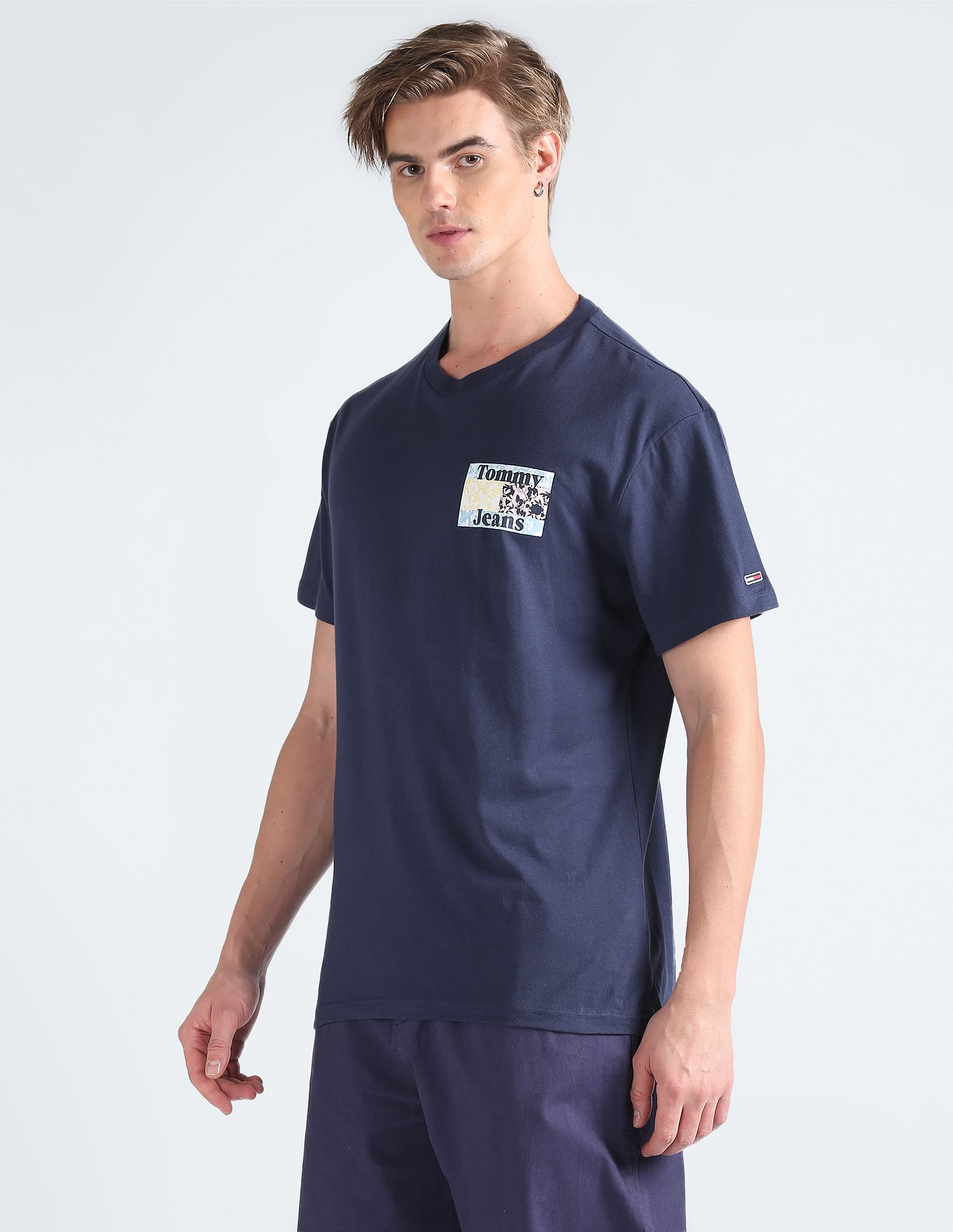Tommy Hilfiger Organic Cotton Floral Flag Logo T-Shirt