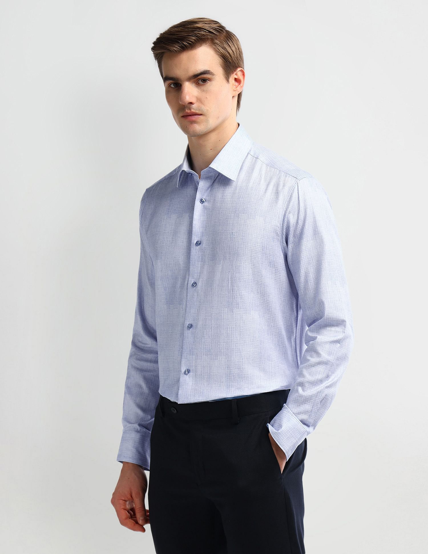 Arrow 1851 Tailored Fit Pure Cotton Shirt