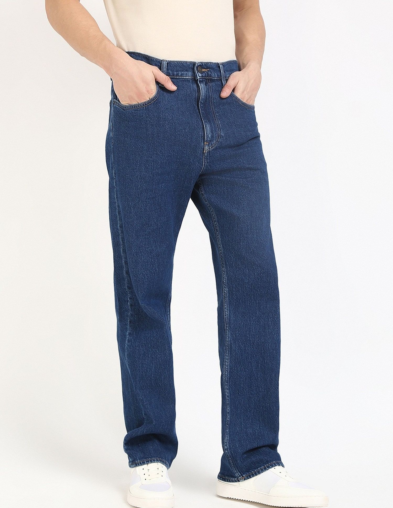 Tommy Hilfiger Rinse-Wash Regular-Fit Mid Rise Jeans