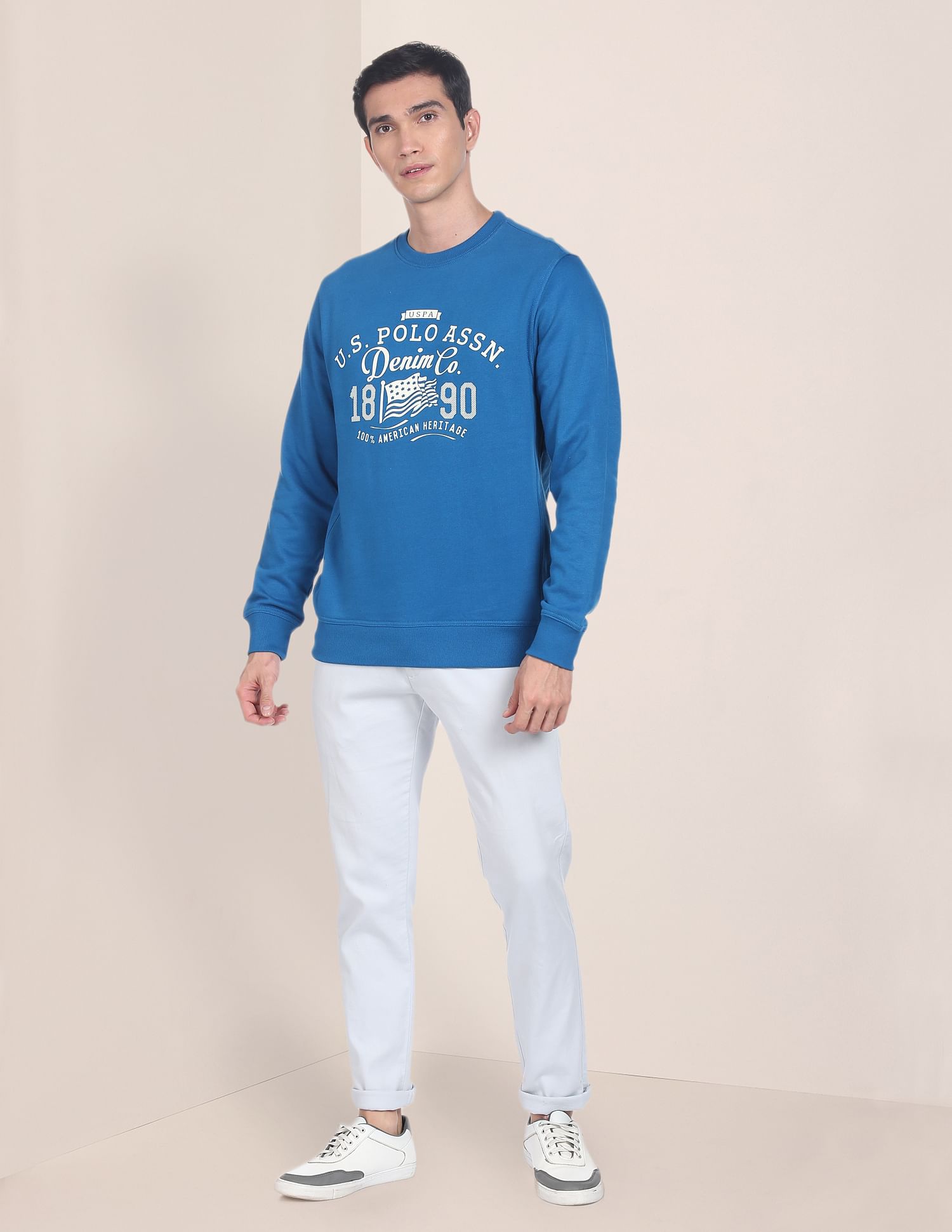 Us polo association hot sale men's cotton sweatshirt