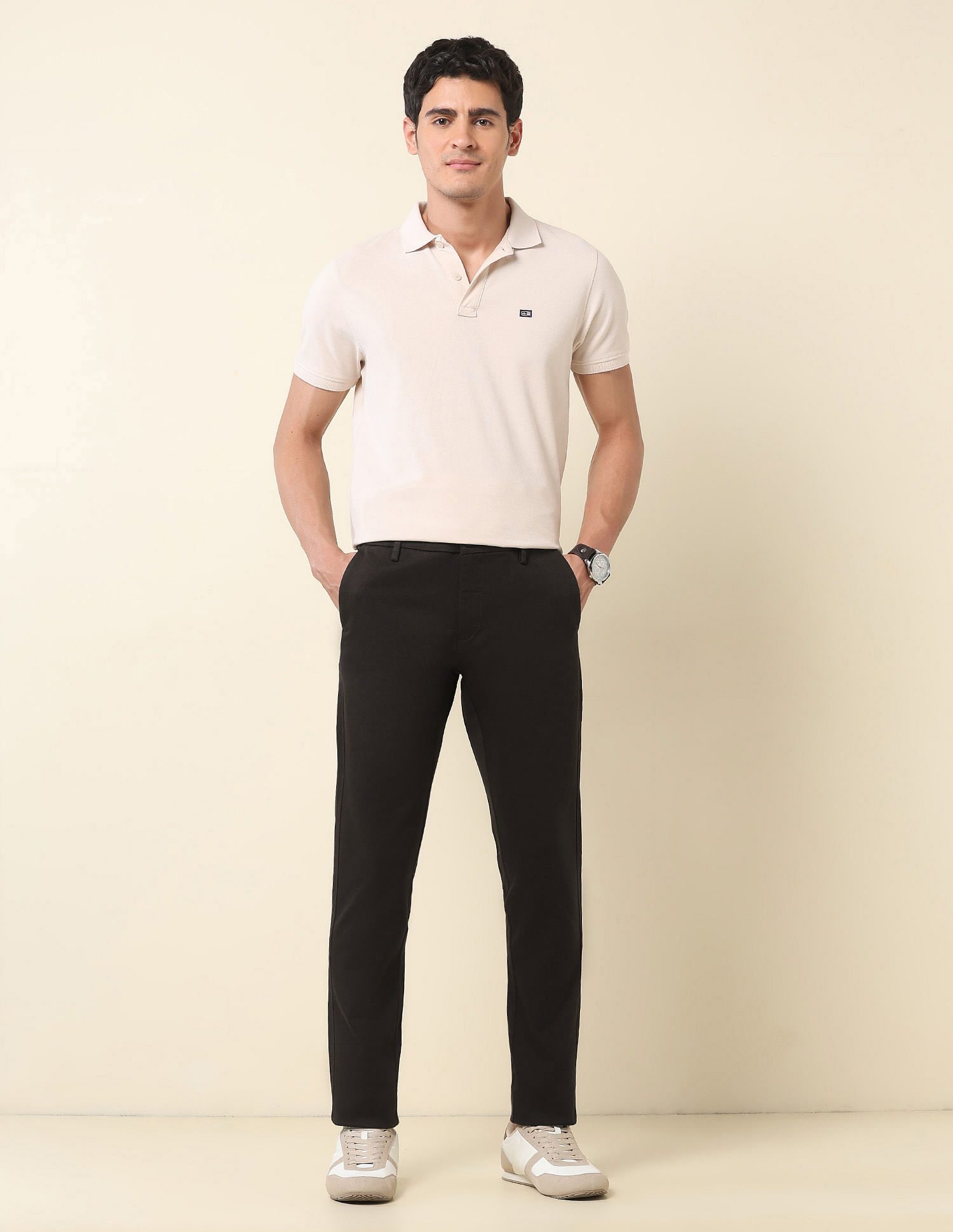 U.S. Polo Assn. Austin Slim Fit Dobby Trousers