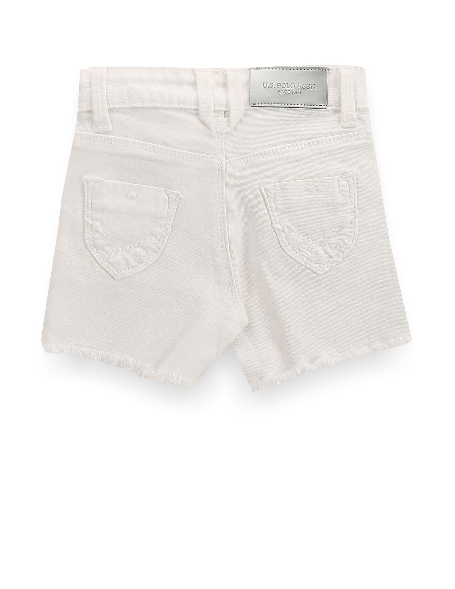 U.S. Polo Assn. Kids Girls Twill Denim Shorts