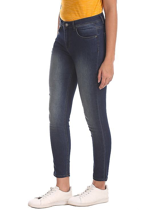 Flying Machine Women Skinny Fit Stone Wash Jeans