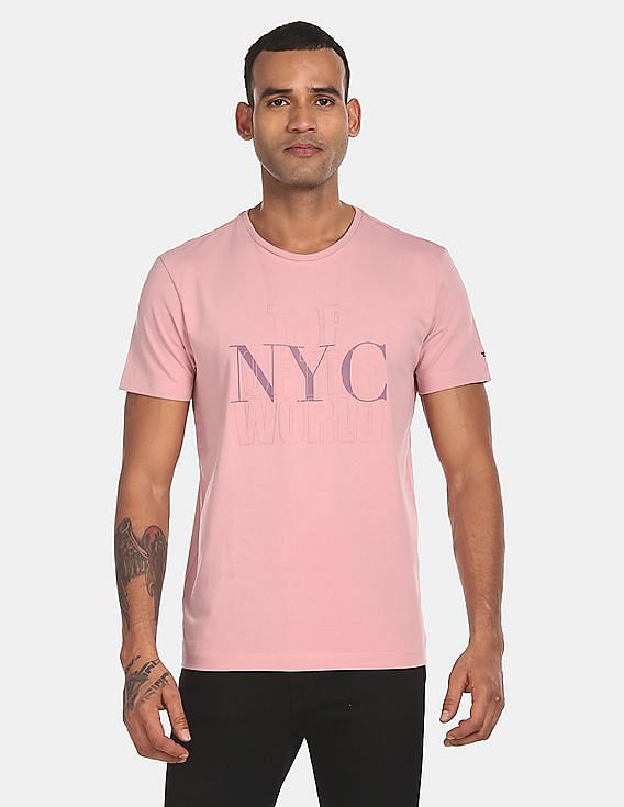 Pink MAN Chicago Bulls Licensed Crew Neck Printed T-Shirt 2902472