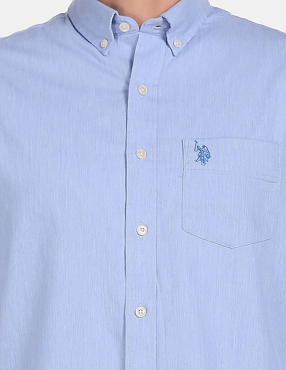 U.S. Polo Assn. Cotton Solid Casual Shirt