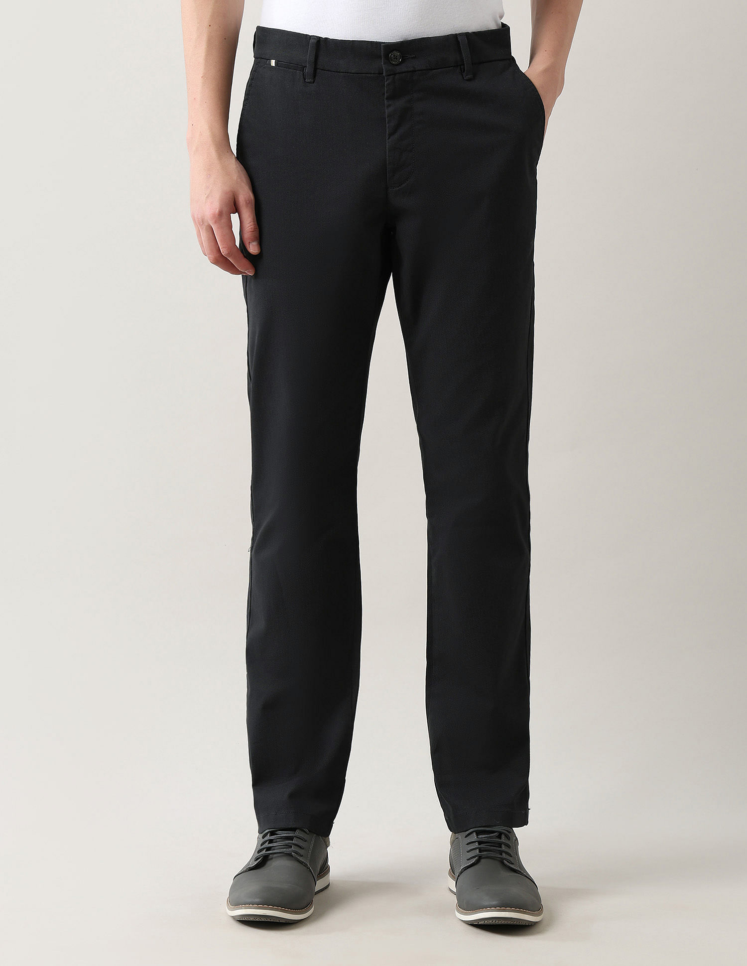Arrow Sport Mid Rise Regular Fit Trousers