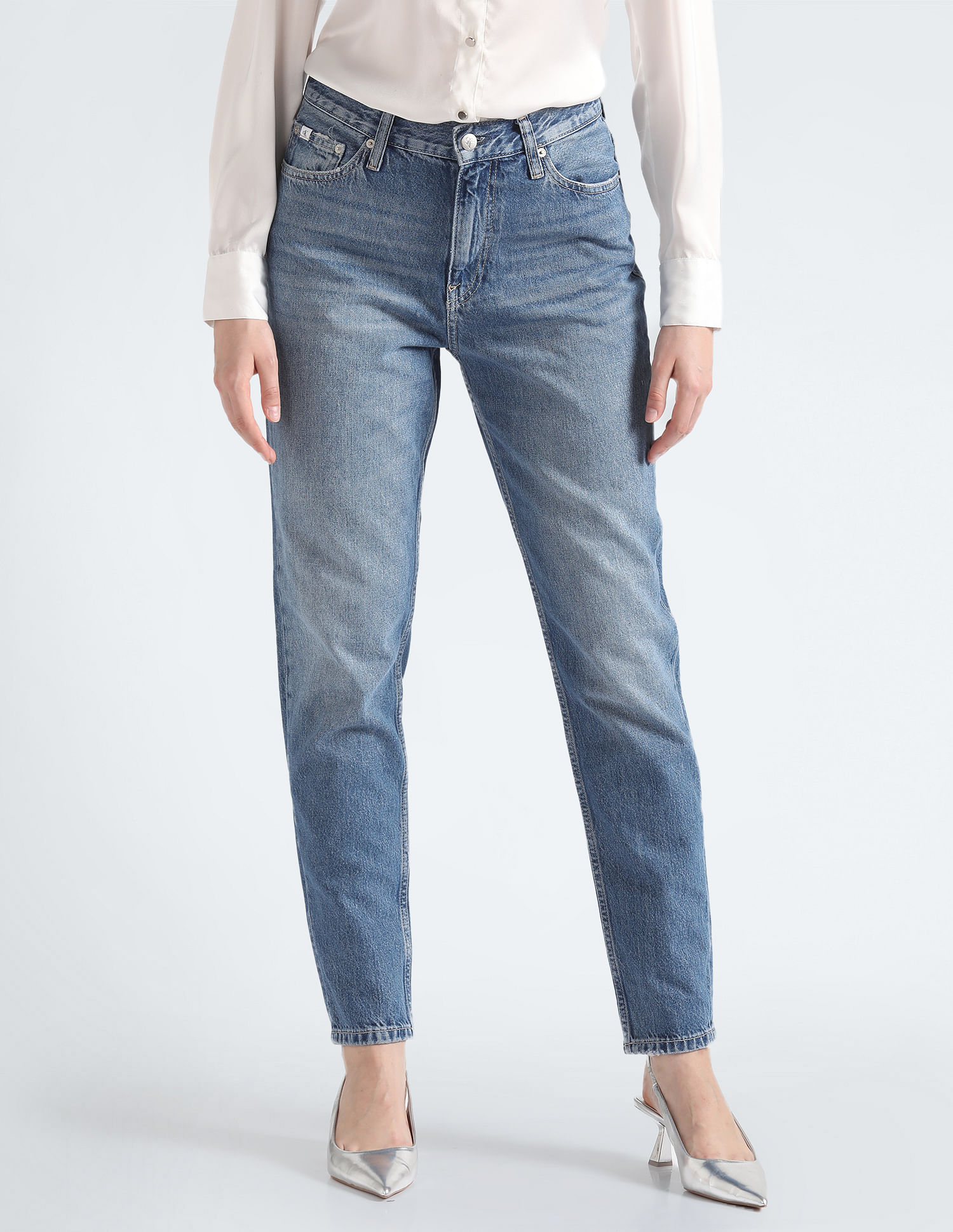 Calvin Klein Mid Rise Mom Fit Jeans