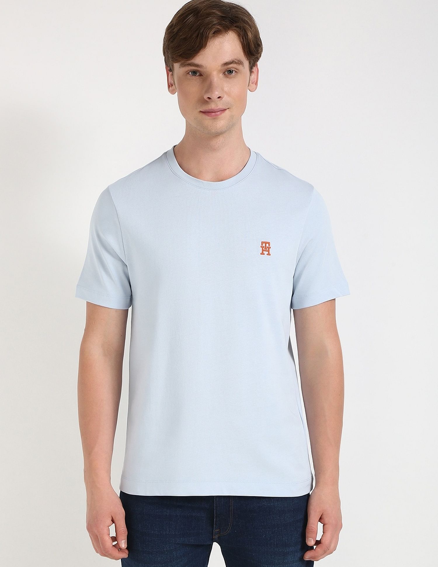 Tommy Hilfiger Solid Regular-Fit Cotton T-Shirt