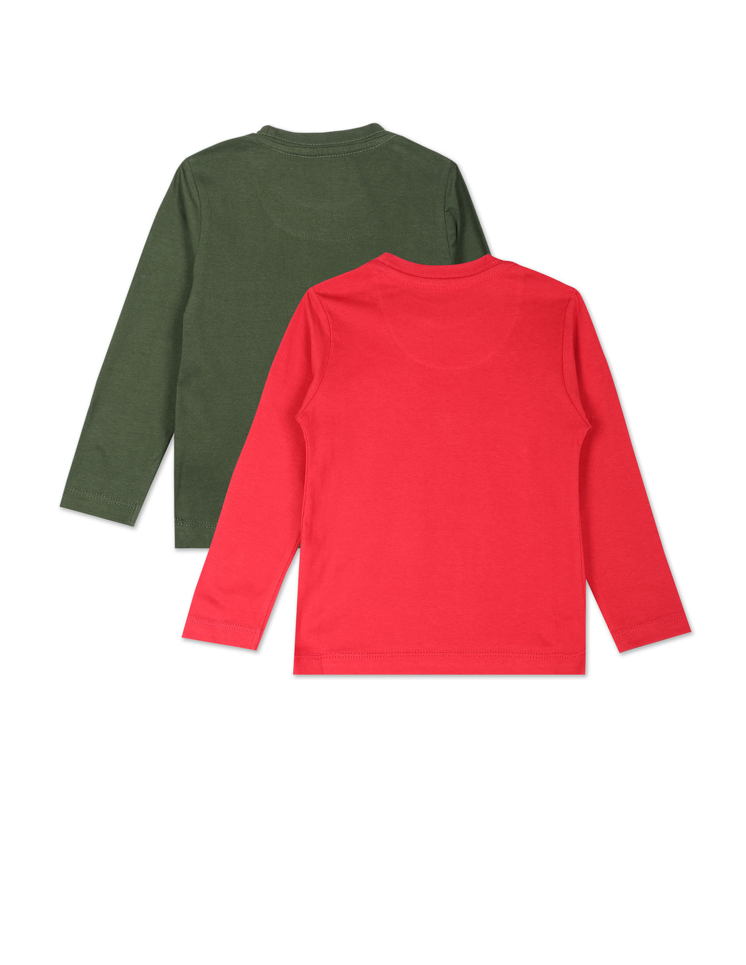 U.S. Polo Assn. Kids Crew Neck Brand Print T-Shirt - Pack Of 2