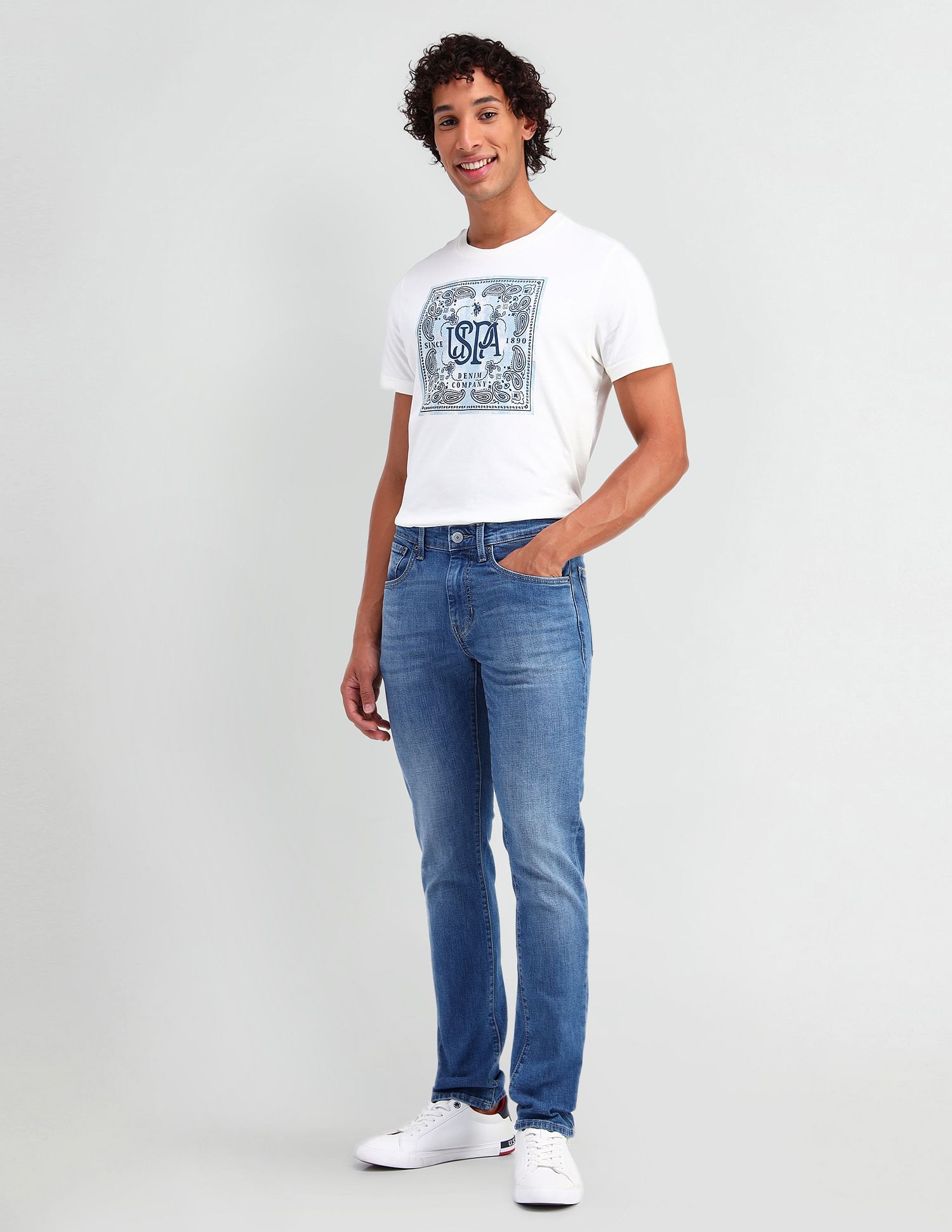 U.S. Polo Assn. Denim Co. Regallo Skinny Fit Blue Jeans