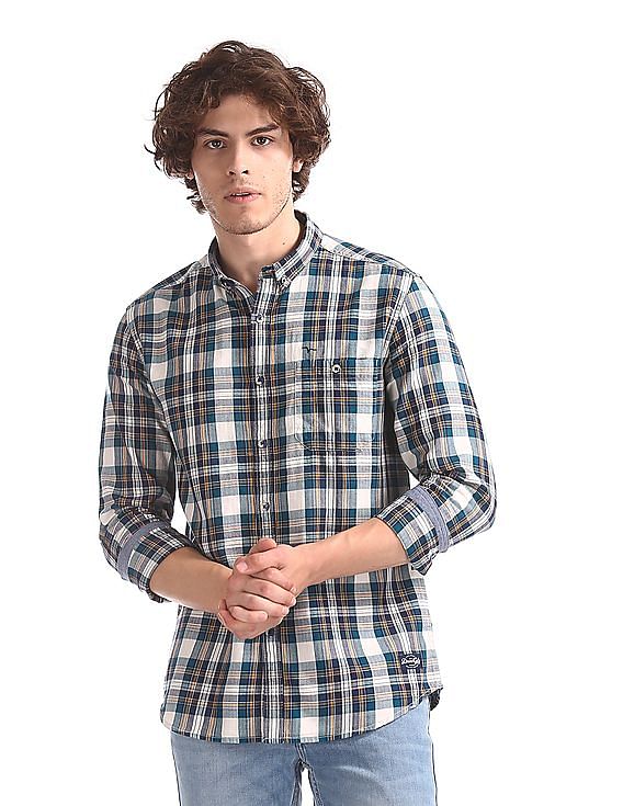 Flying Machine Regular Fit Button-Down Shirt