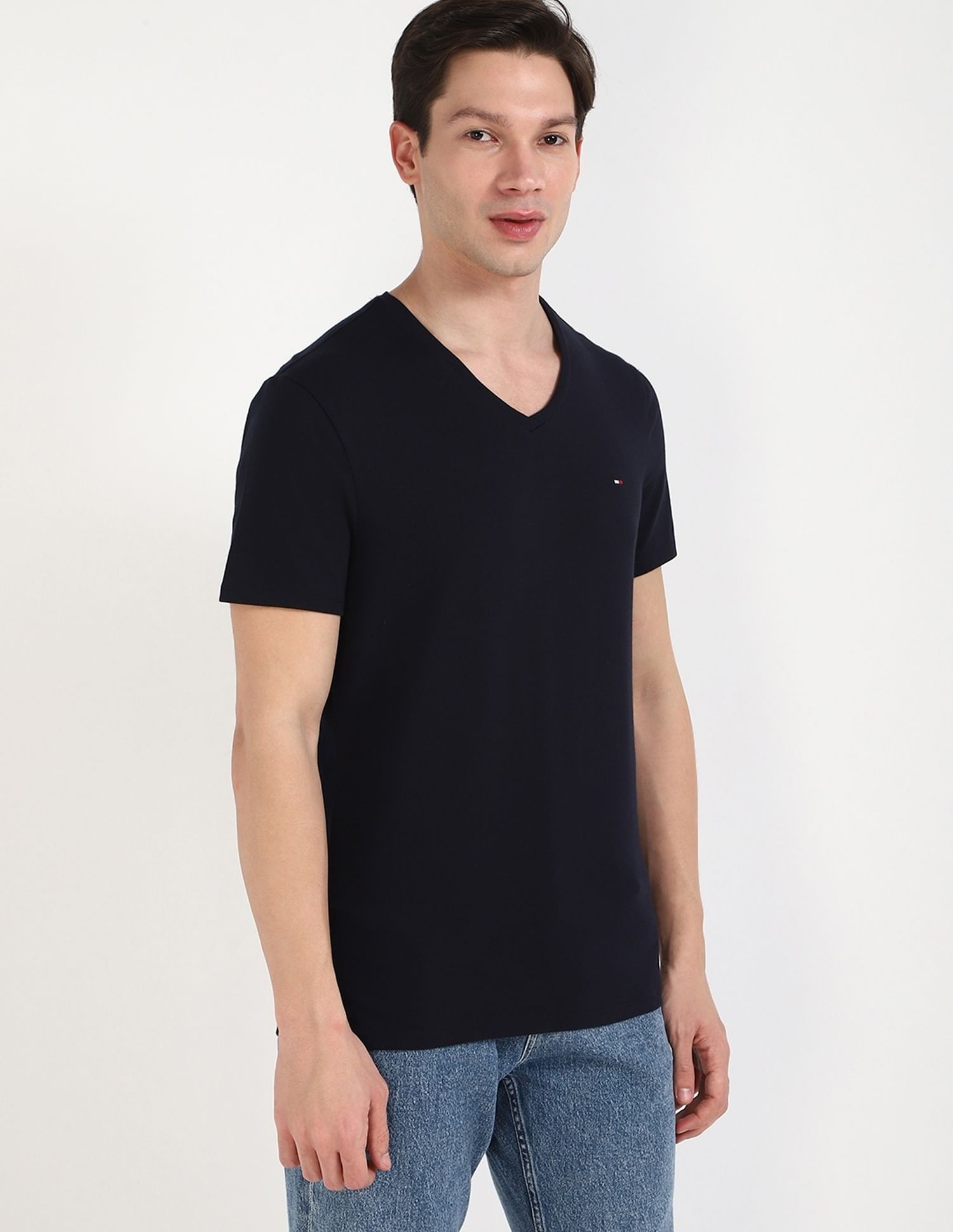 Tommy Hilfiger Solid Regular-Fit Cotton T-Shirt