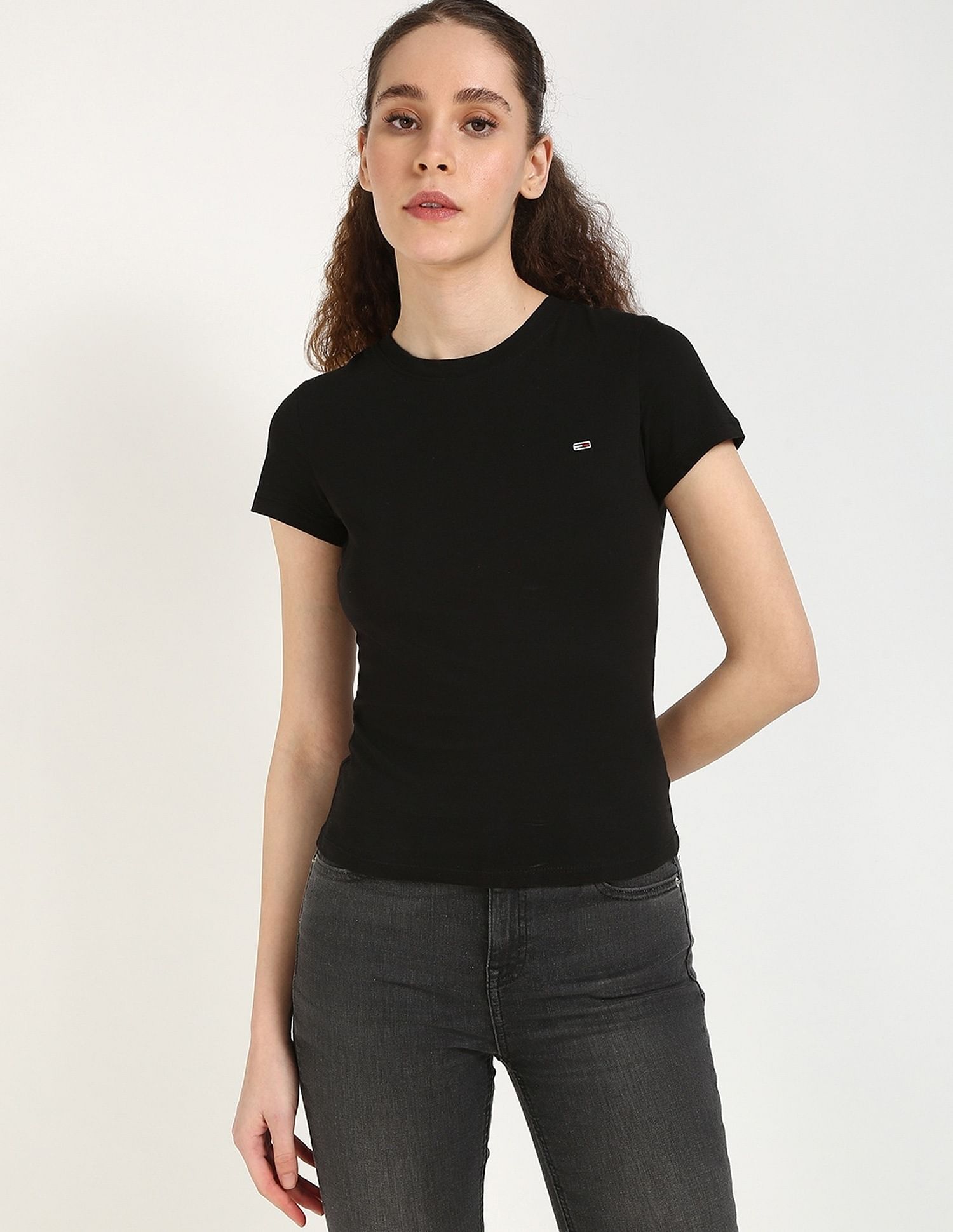 Tommy Hilfiger Solid Slim-Fit Cotton T-Shirt