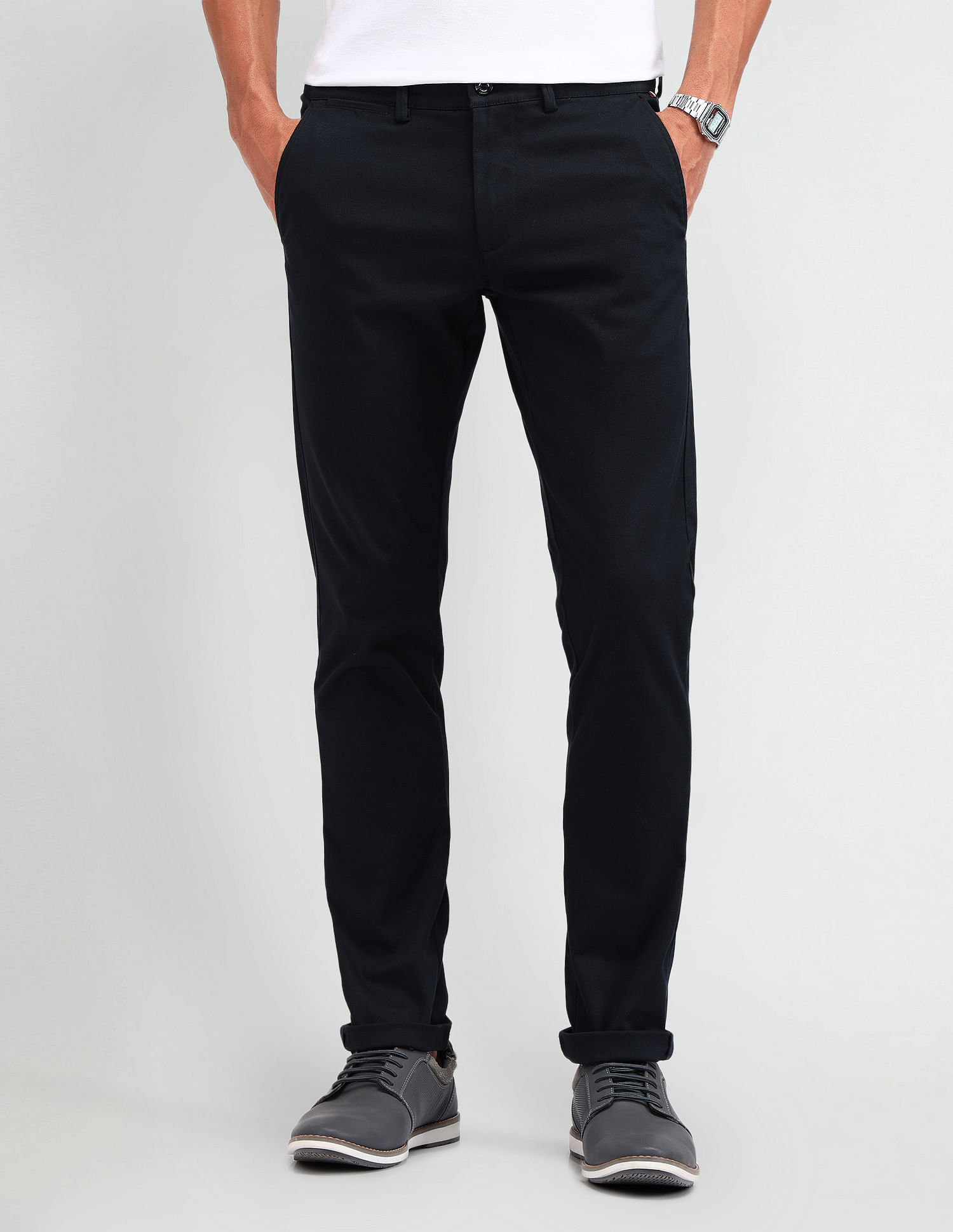 Arrow Sport Slim Fit Twill Trousers