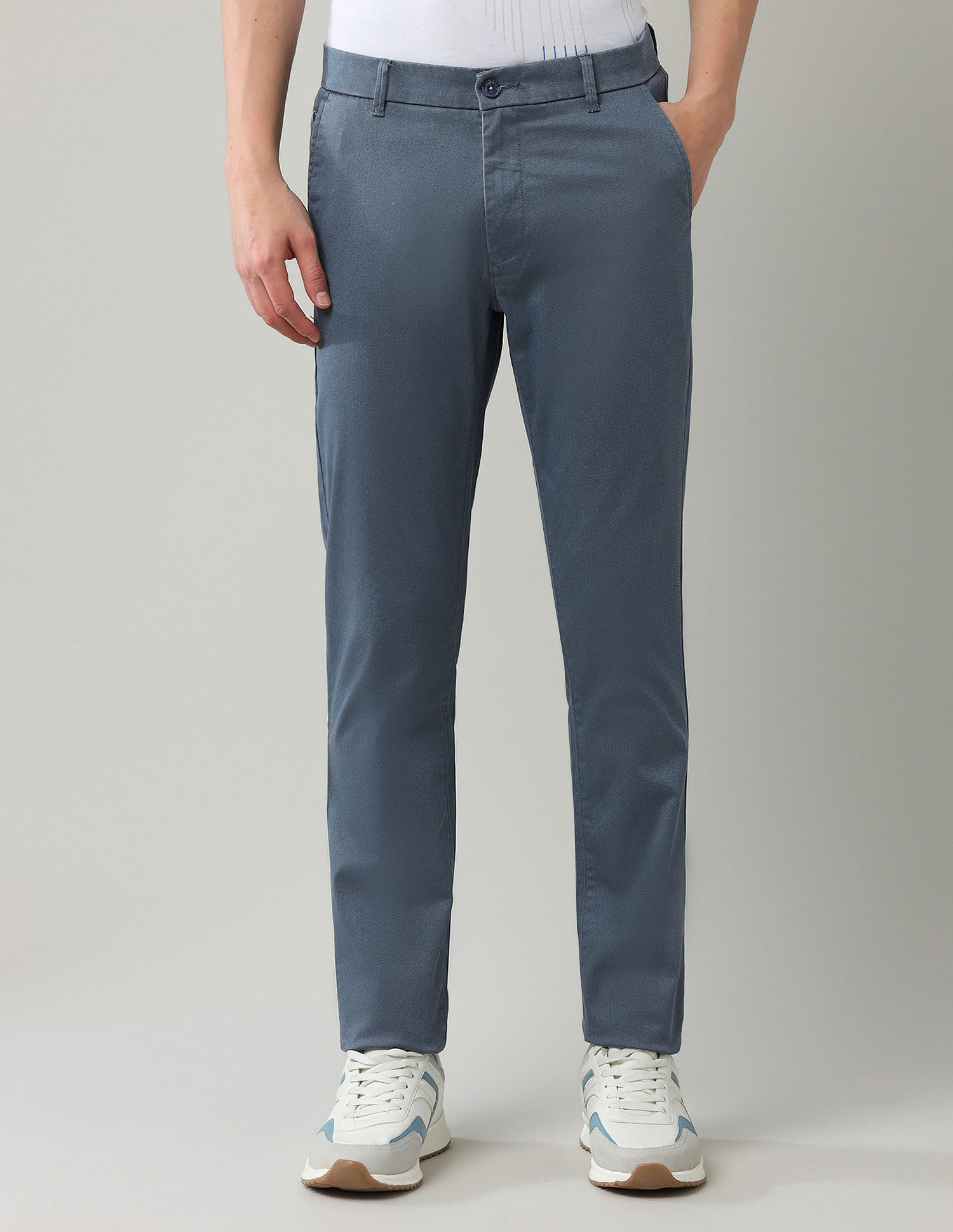 Arrow Sport Solid Slim Fit Trousers