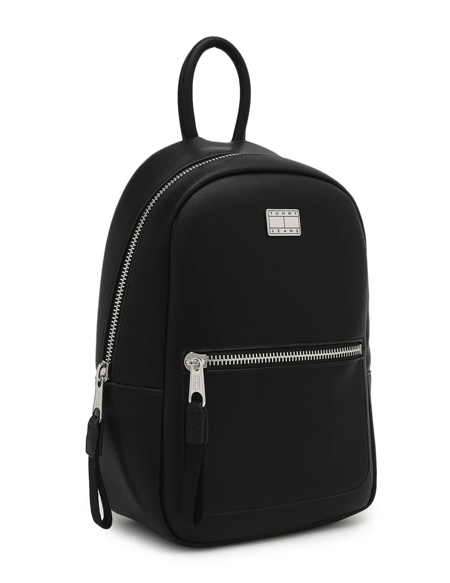 Tommy Hilfiger Textured Black PU Sling Bag