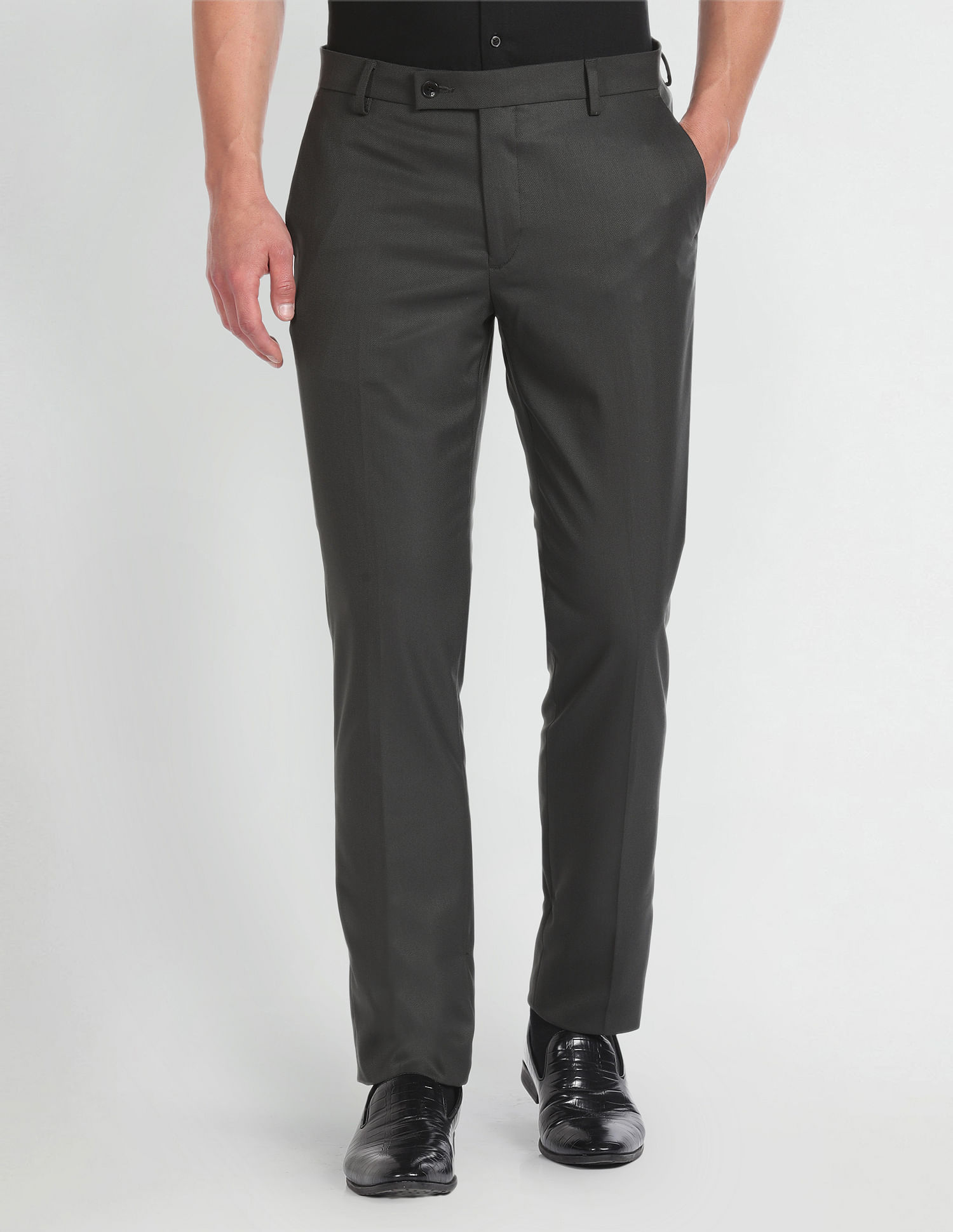 Arrow Hudson Tailored Fit Formal Trousers