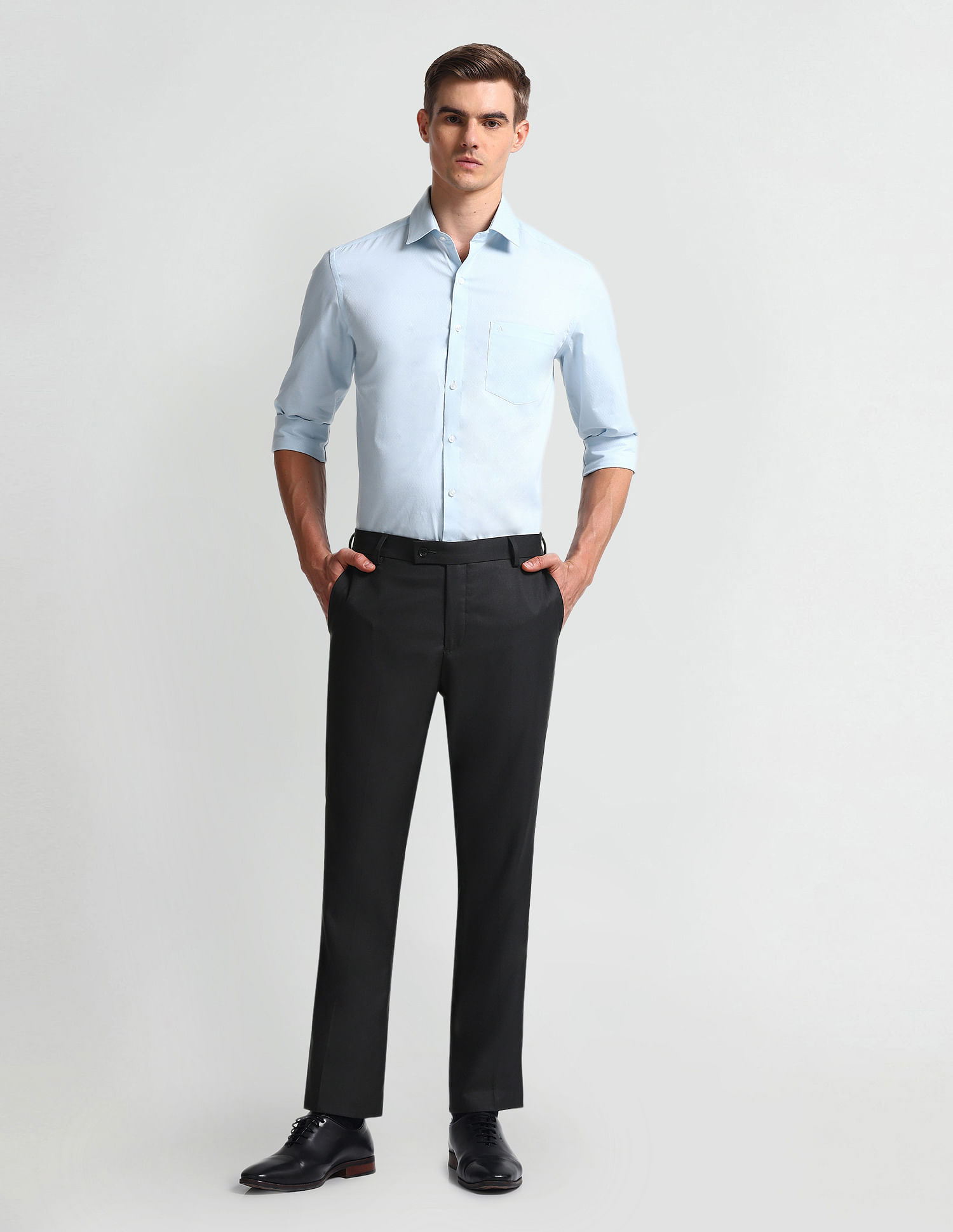 Arrow Mid Rise Tapered Fit Trousers