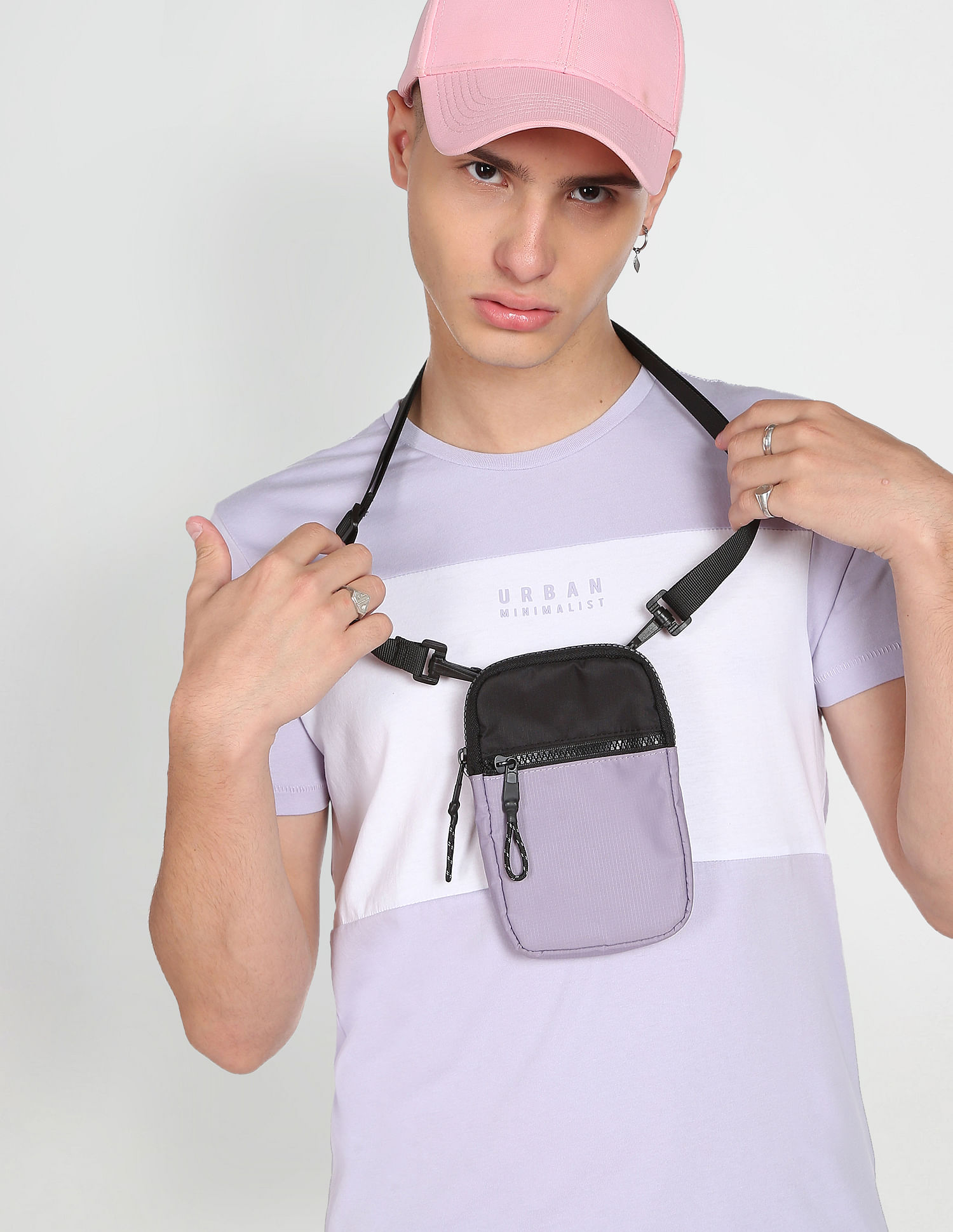 Flying Machine Cotton Colour Block T-Shirt