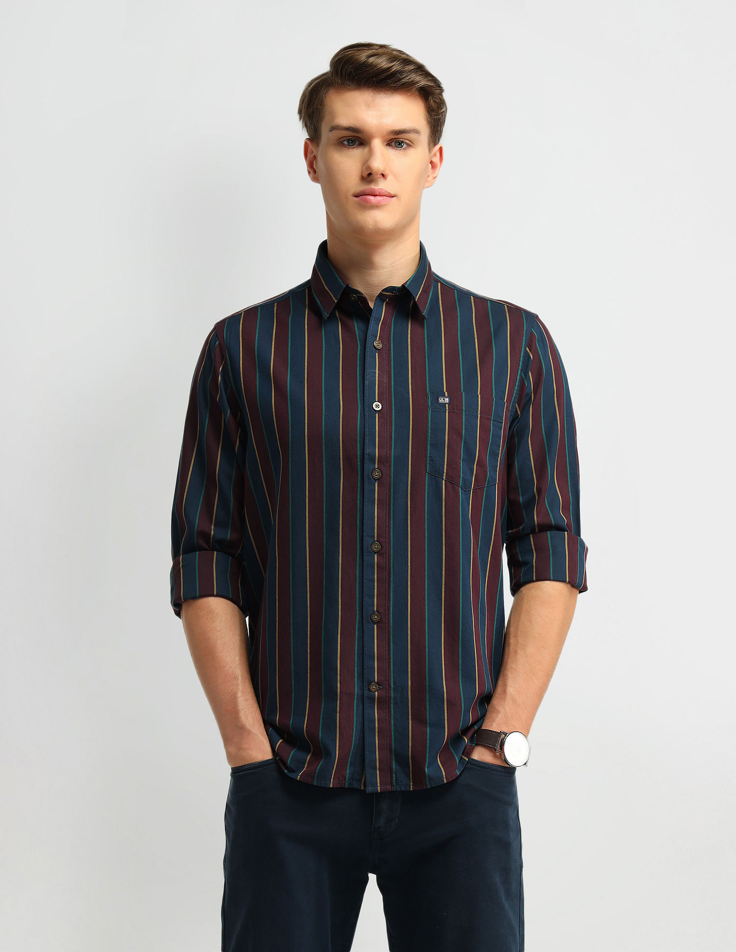 Arrow Sport Tailored Fit Cotton Shirt