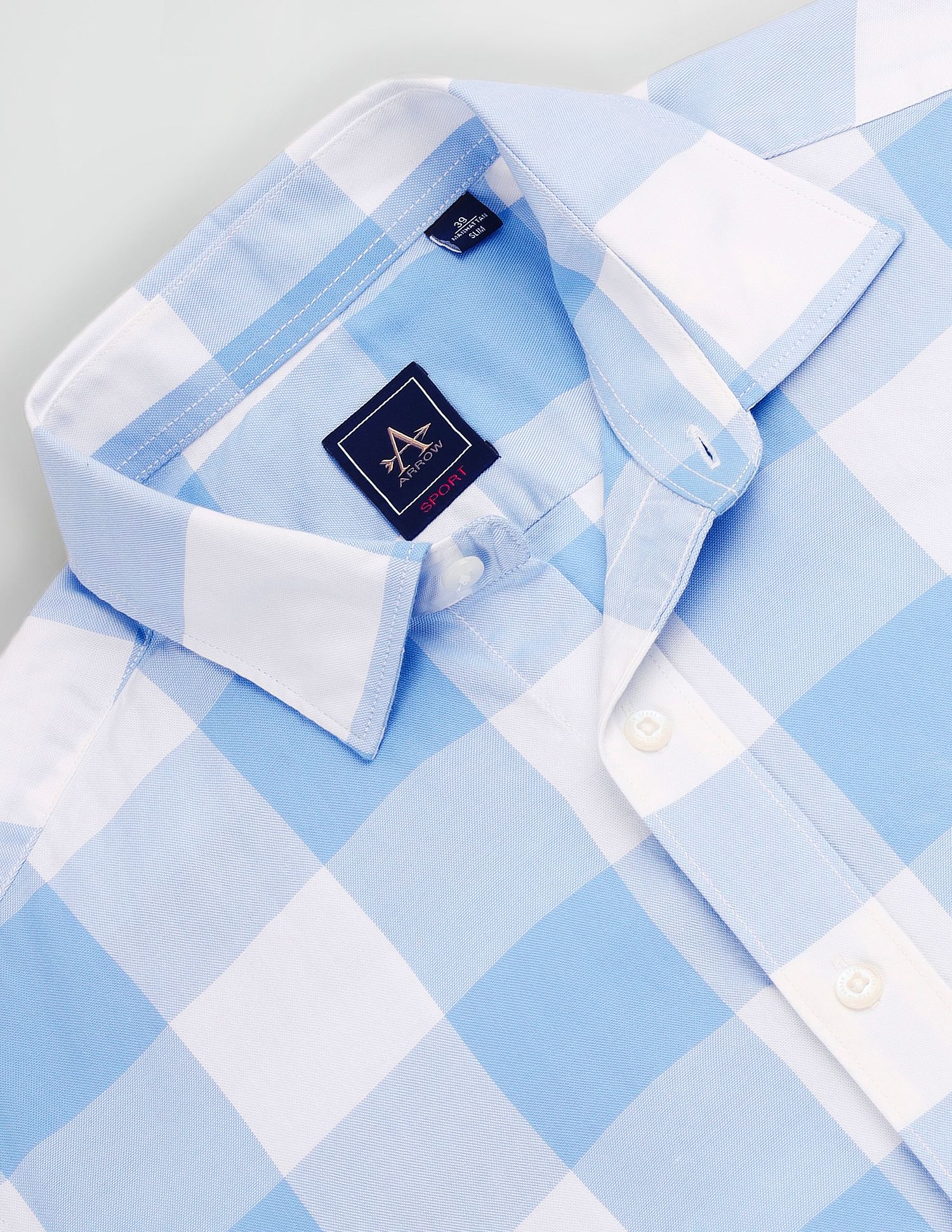 Arrow Sports Buffalo Check Oxford Shirt