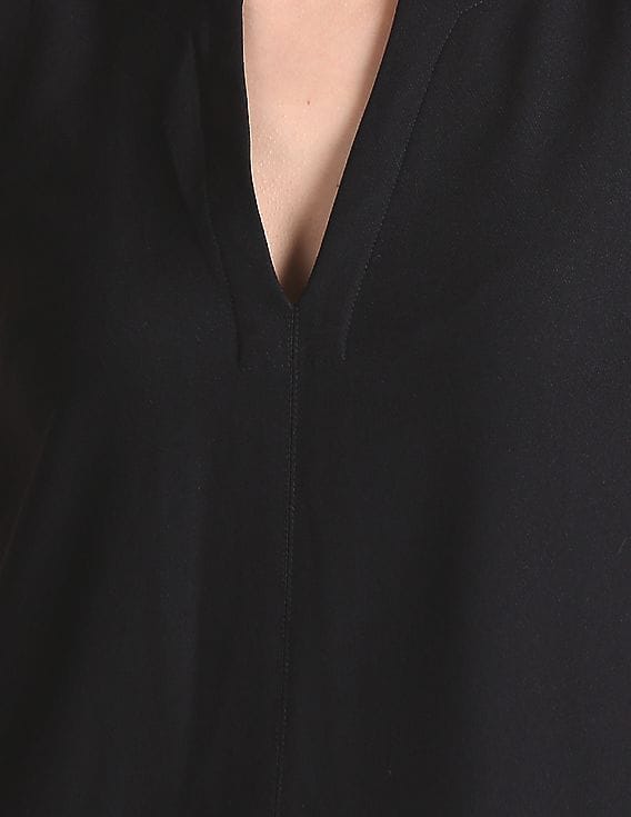 long sleeve backless black mini dress Lukea Long Sleeve Mini Dress | Black | Womens