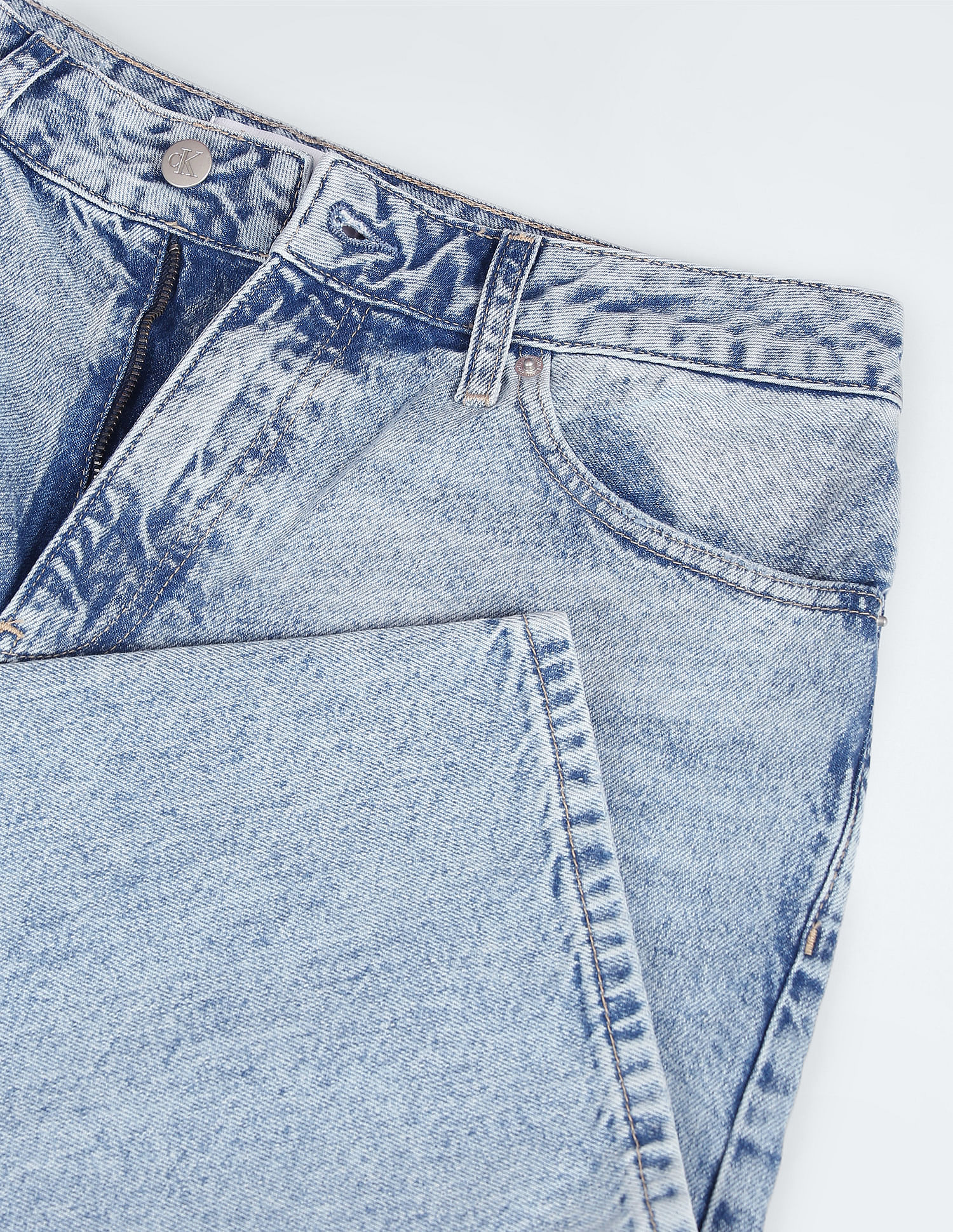 Calvin Klein Recycled Cotton Straight Fit Jeans