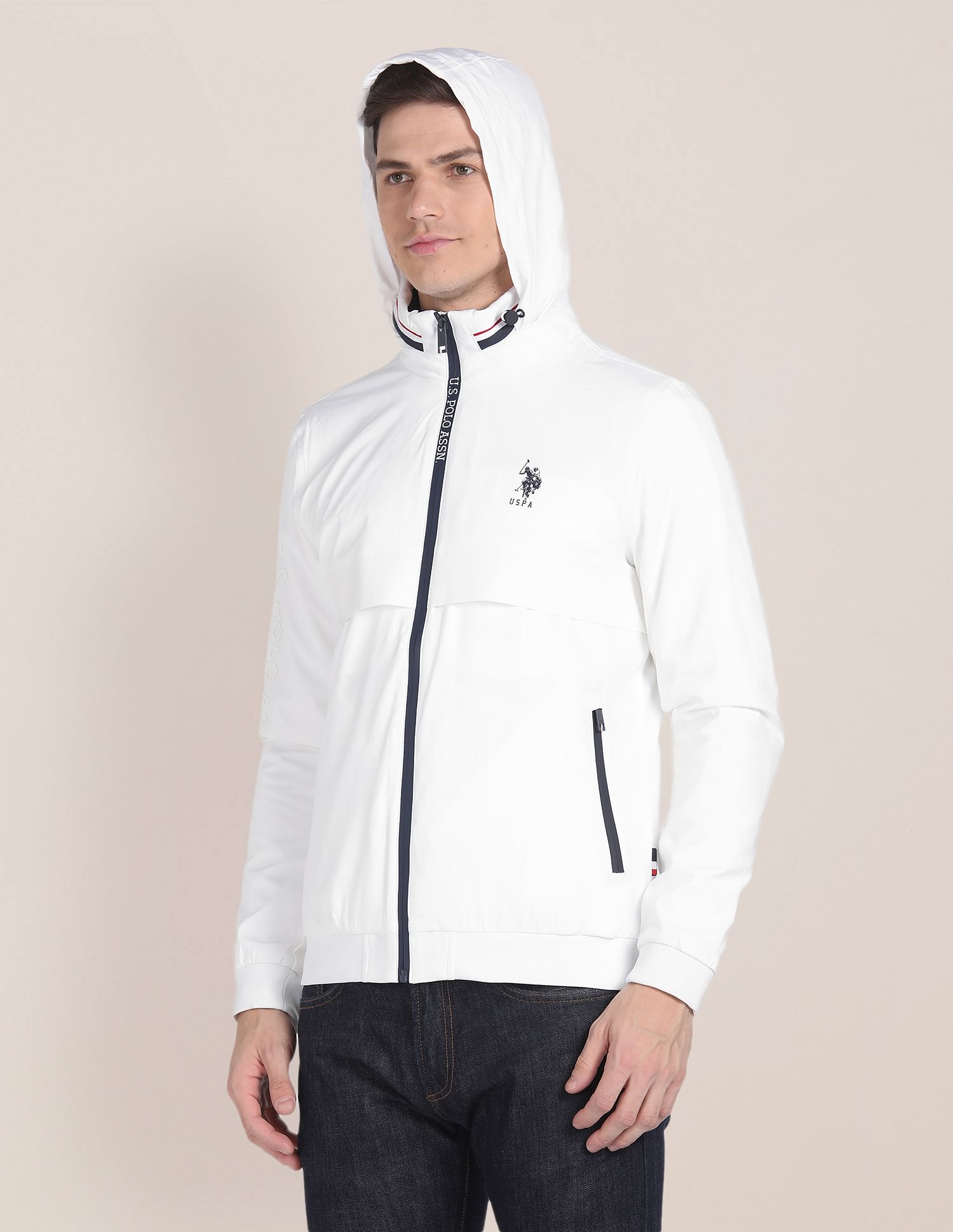 U.S. Polo Assn. Detachable Hood Windcheater Jacket