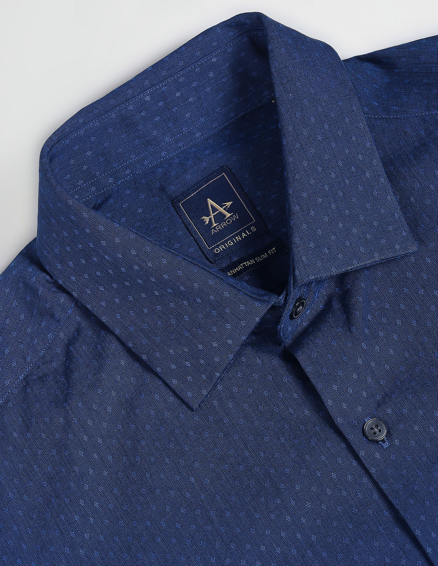 Arrow Self Design Cotton Formal Shirt