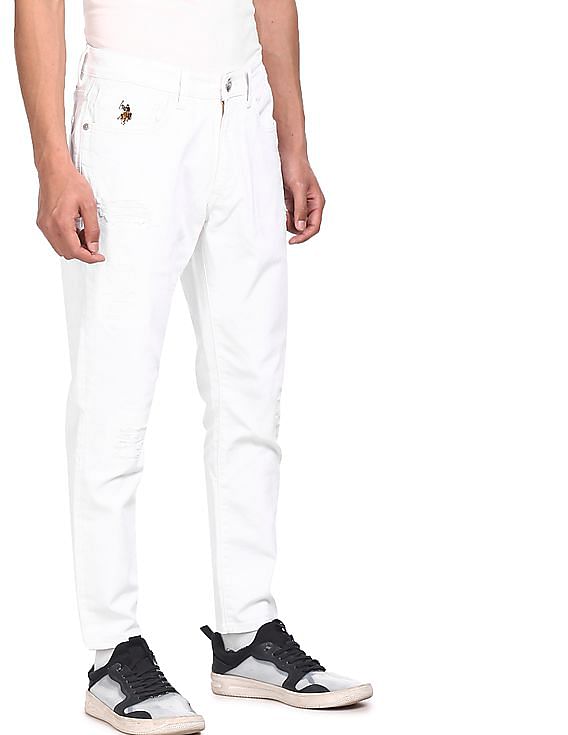 us polo assn white jeans