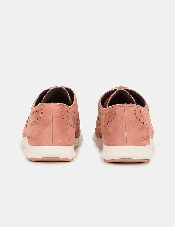 Buy Cole Haan Women Beige ZERØGRAND Wingtip Closed Hole  display picture 3