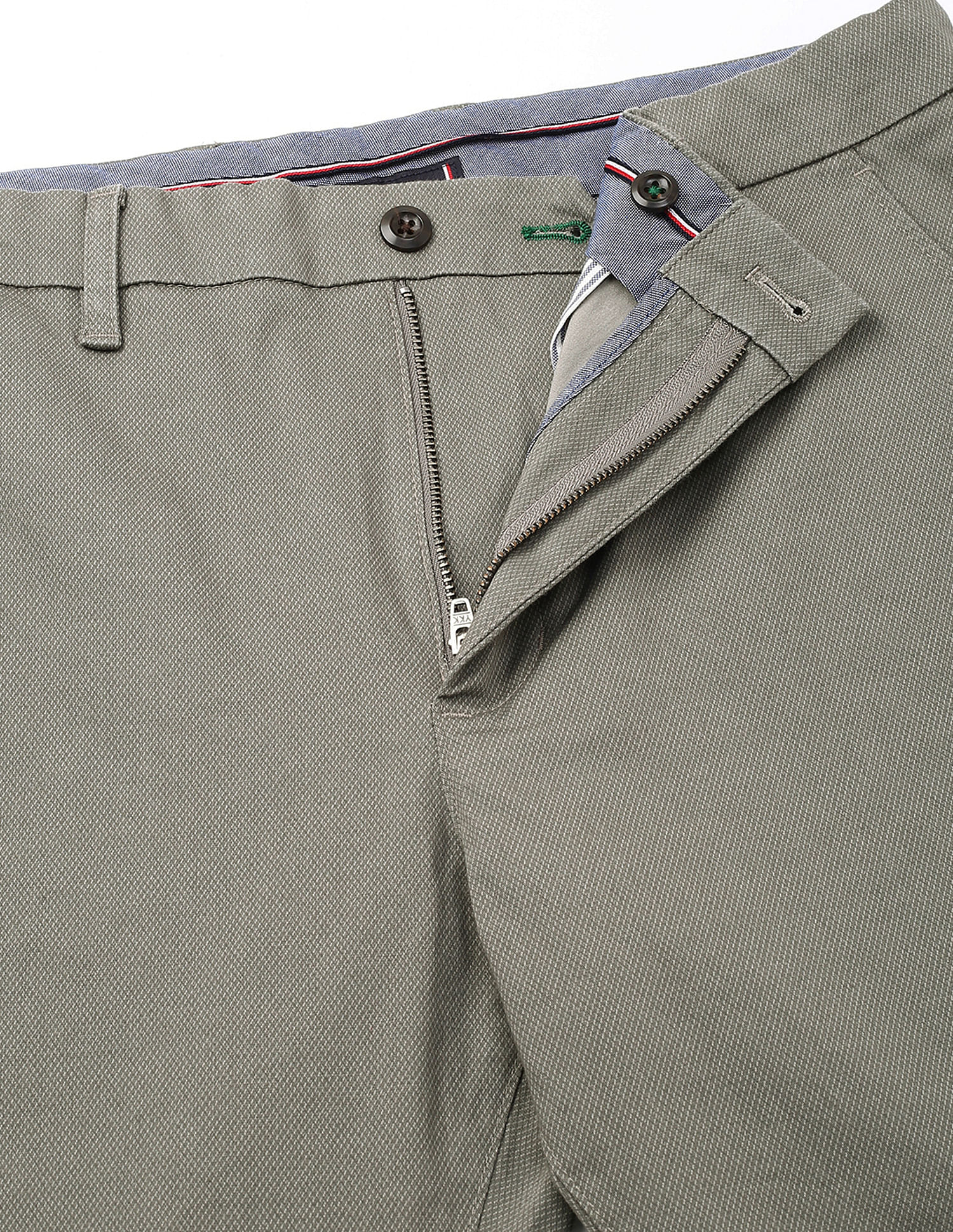 Tommy Hilfiger Grey Men's Trousers for Sleek Style