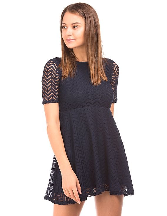 chinese dress ladies Aeropostale Women's Knit Corset Babydoll Mini Dress, Black at Amazon  Women's Clothing store main image 0