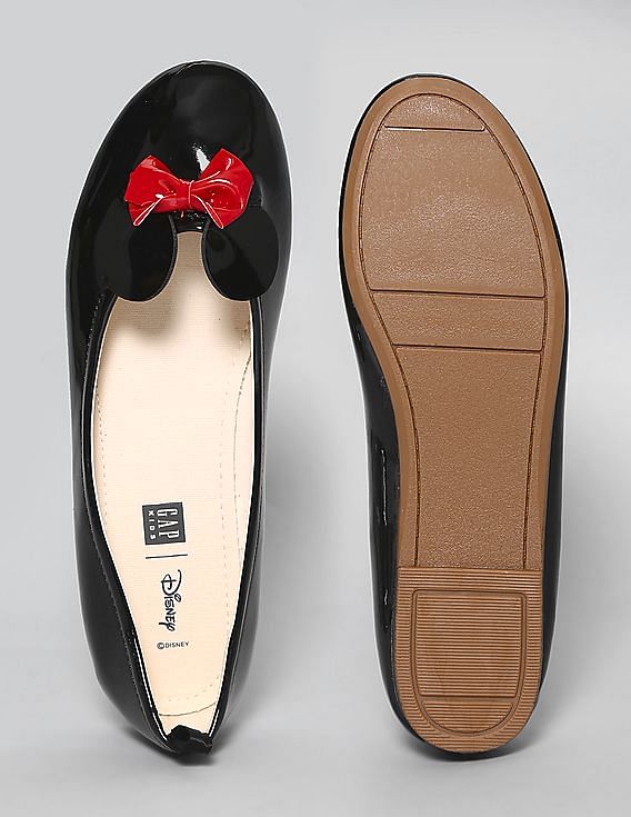 Buy GAP Girls Black Disney Minnie Mouse Ballet Flats NNNOW