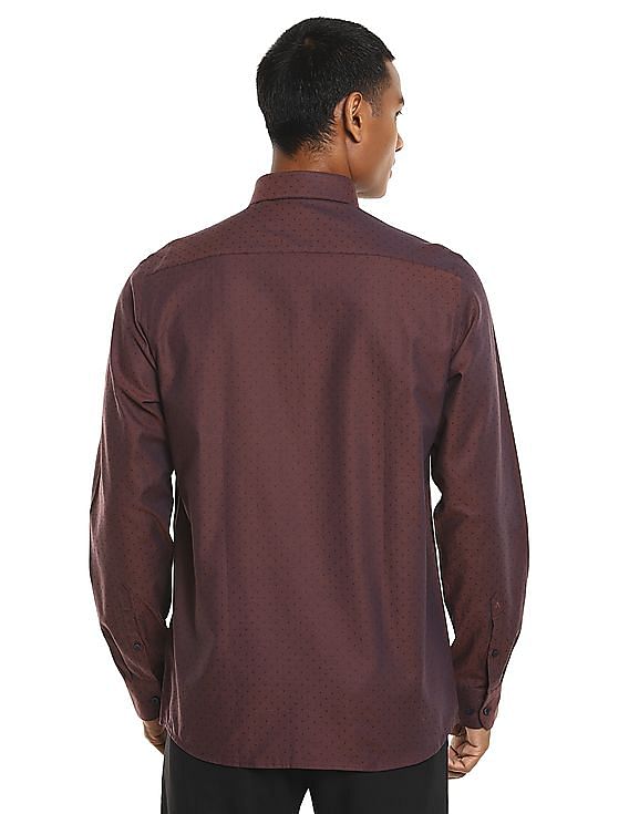 Arrow Regular Fit Two Tone Formal Shirt