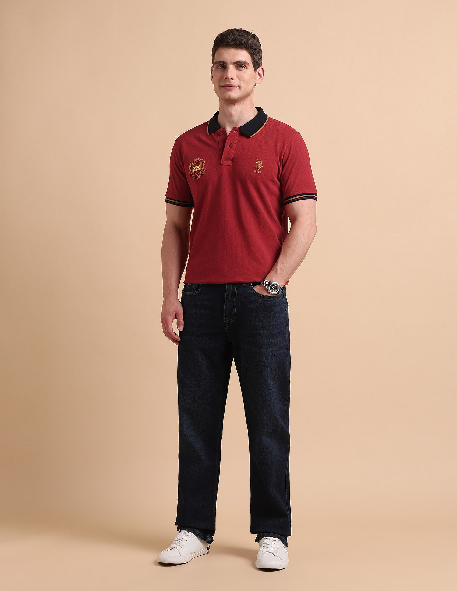 U.S. Polo Assn. Slim Fit Iconic Number Polo Shirt