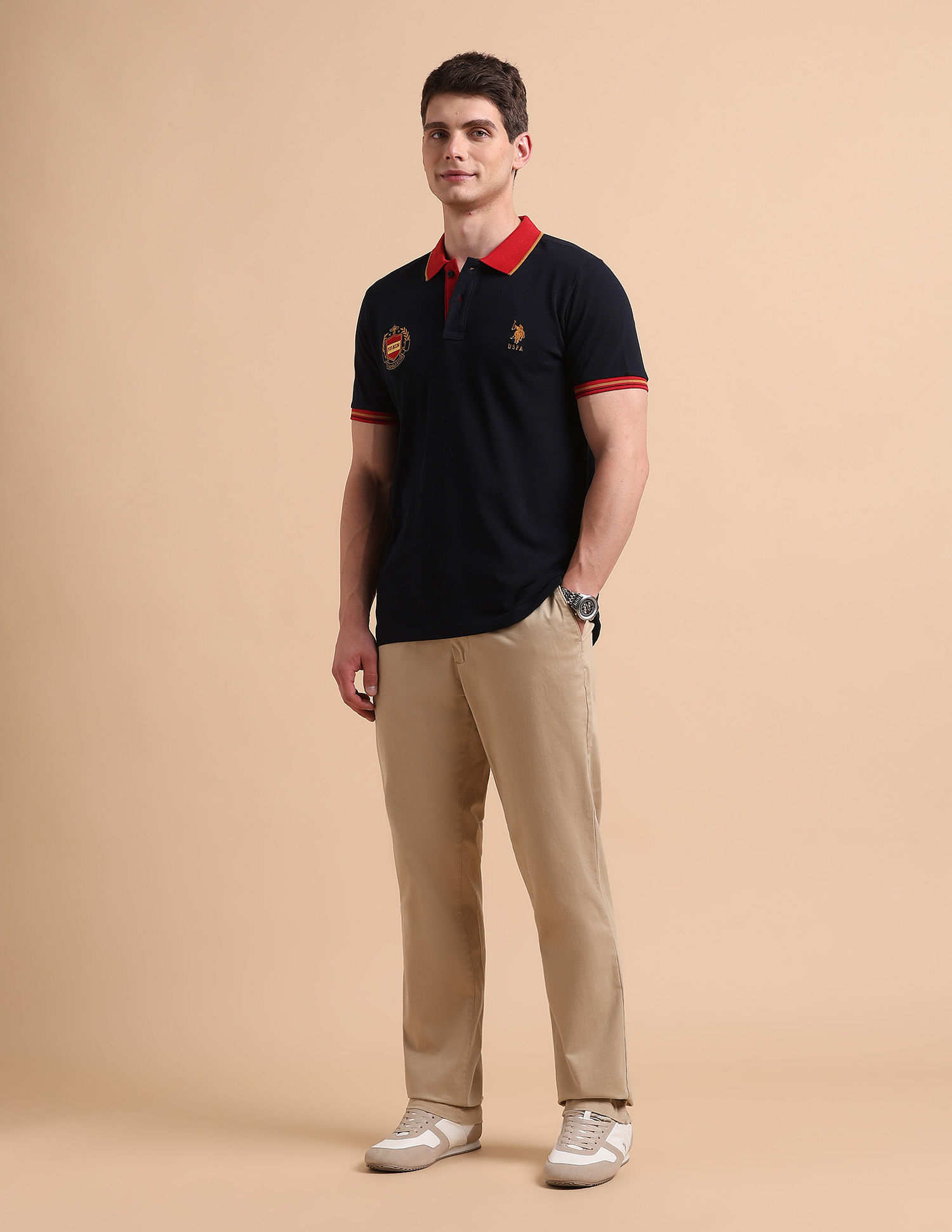 U.S. Polo Assn. Slim Fit Iconic Number Polo Shirt