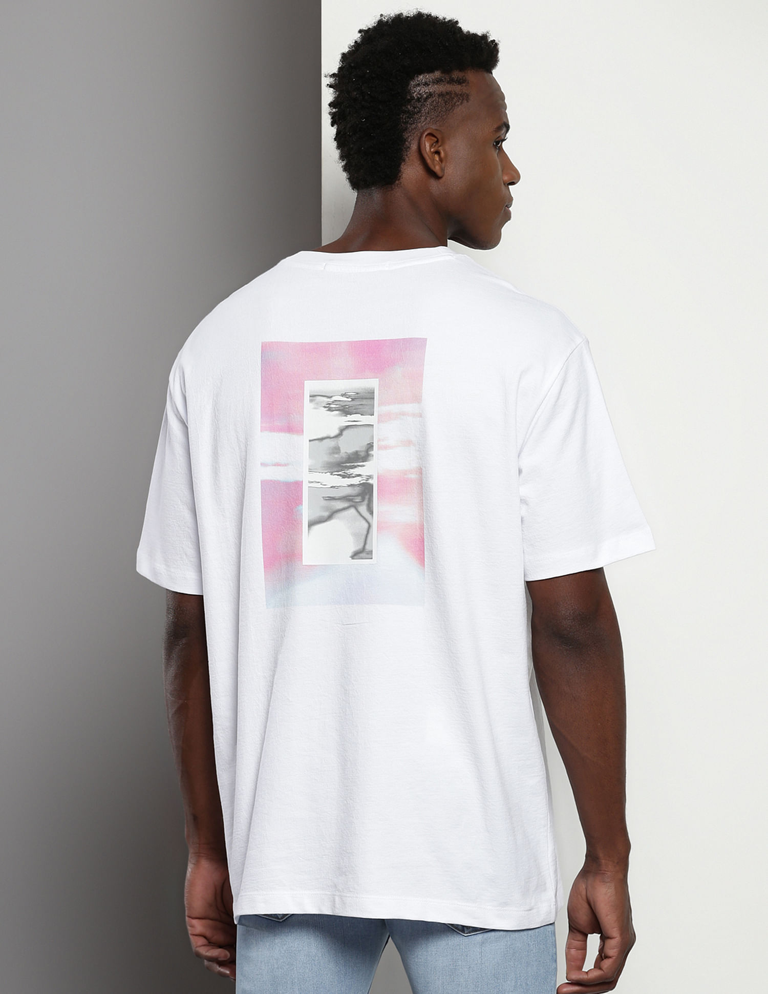 Calvin Klein Transitional Cotton Diffused Graphic T-Shirt