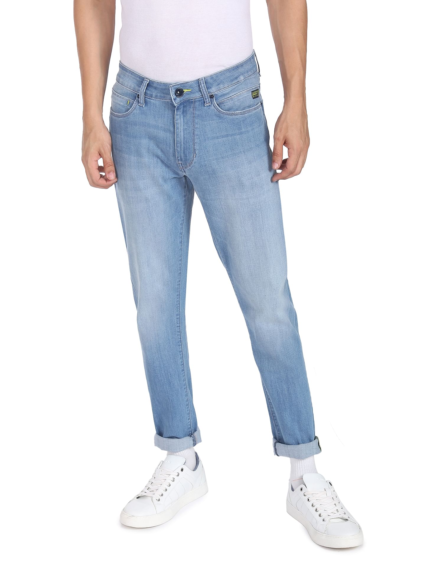 Buy Flying Machine Stone Wash Michael Slim Tapered Fit F Lite Jeans NNNOW