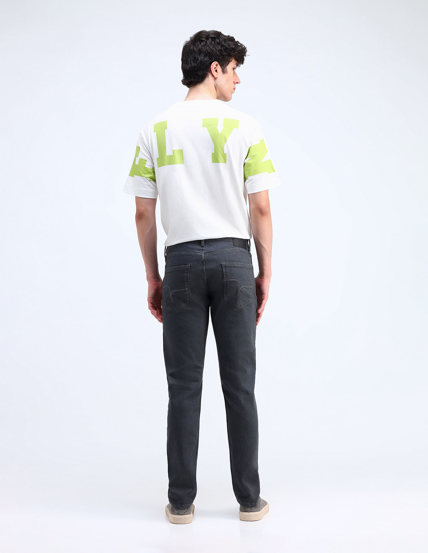 Flying Machine Slash Slim Tapered Fit Jeans