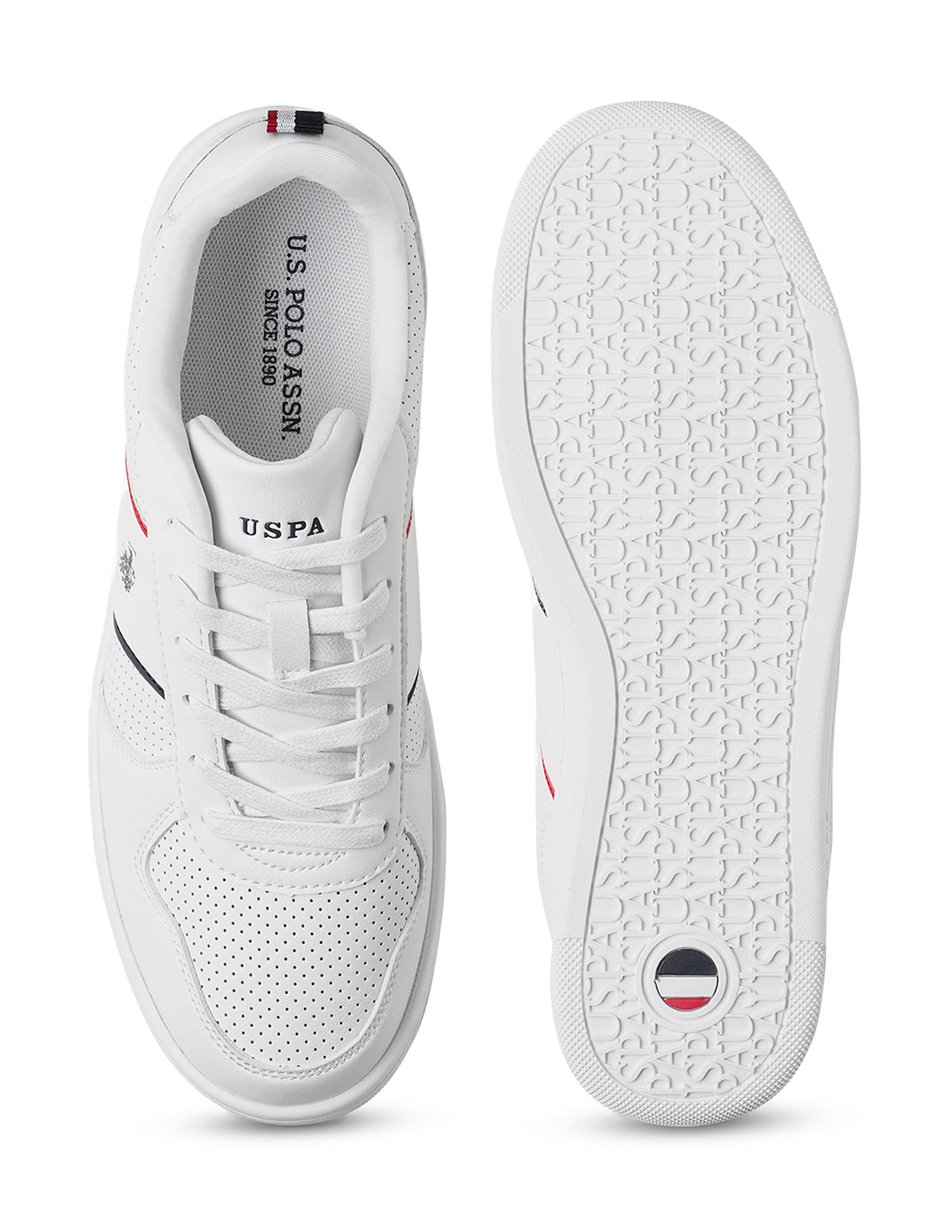 U.S. Polo Assn. Men Regino Off White Retro Court Sneakers
