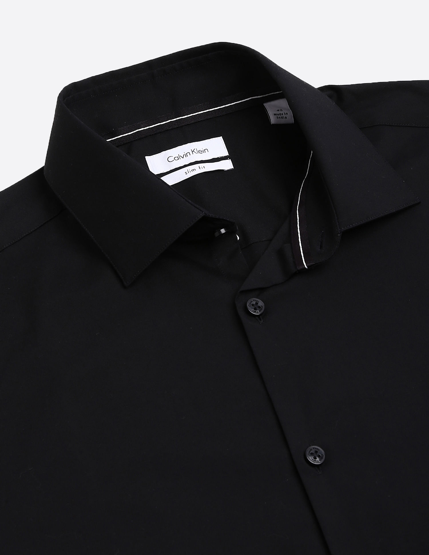 Calvin Klein Solid Poplin Shirt