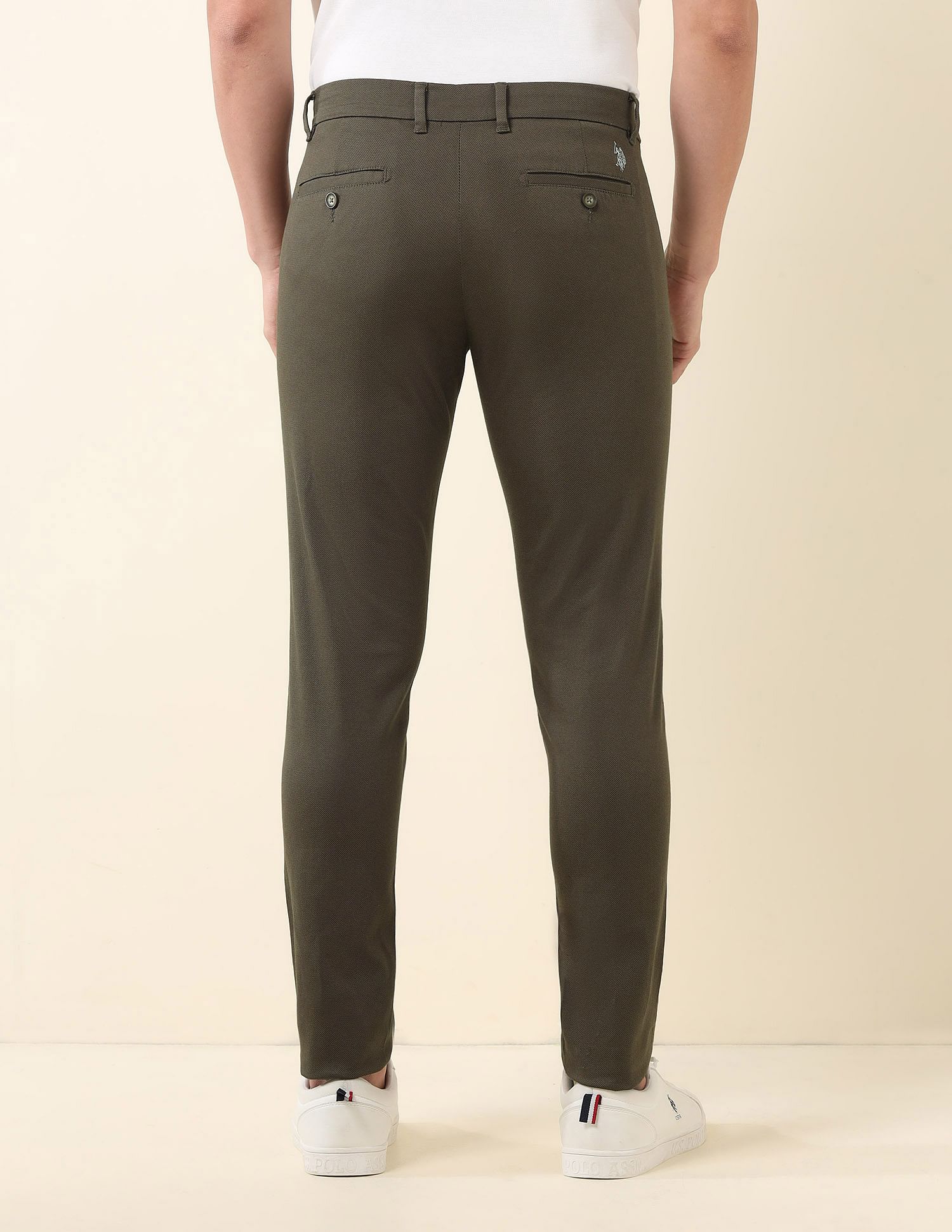 U.S. Polo Assn. Austin Slim Fit Mid Rise Trousers