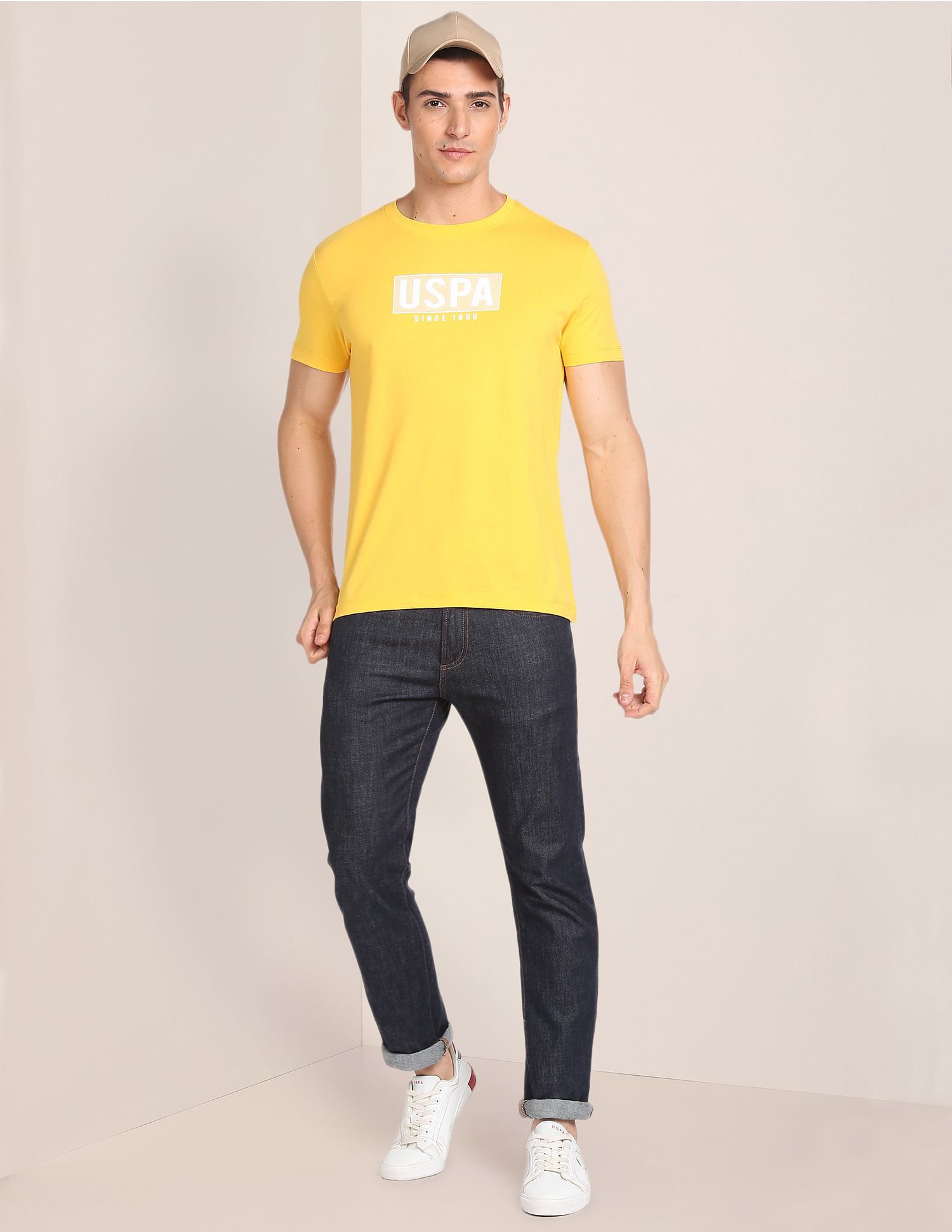 U.S. Polo Assn. Brand Print Cotton T-Shirt